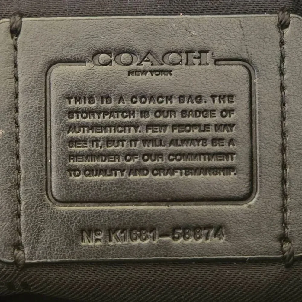 Coach Black Pebbled Leather Kelsey Satchel or Crossbody Purse